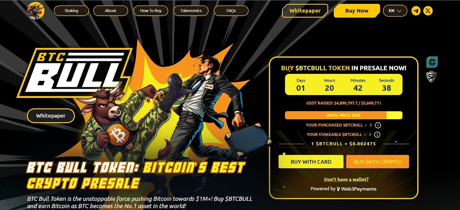BTC Bull Token ($BTCBULL): Bitcoin‑Themed Presale with Airdrops & Burns
