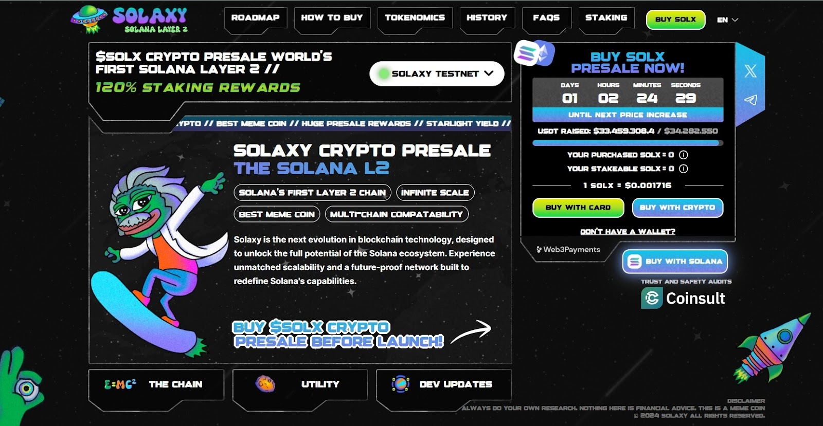Solaxy ($SOLX) – Top Crypto Presales to Watch in 2025