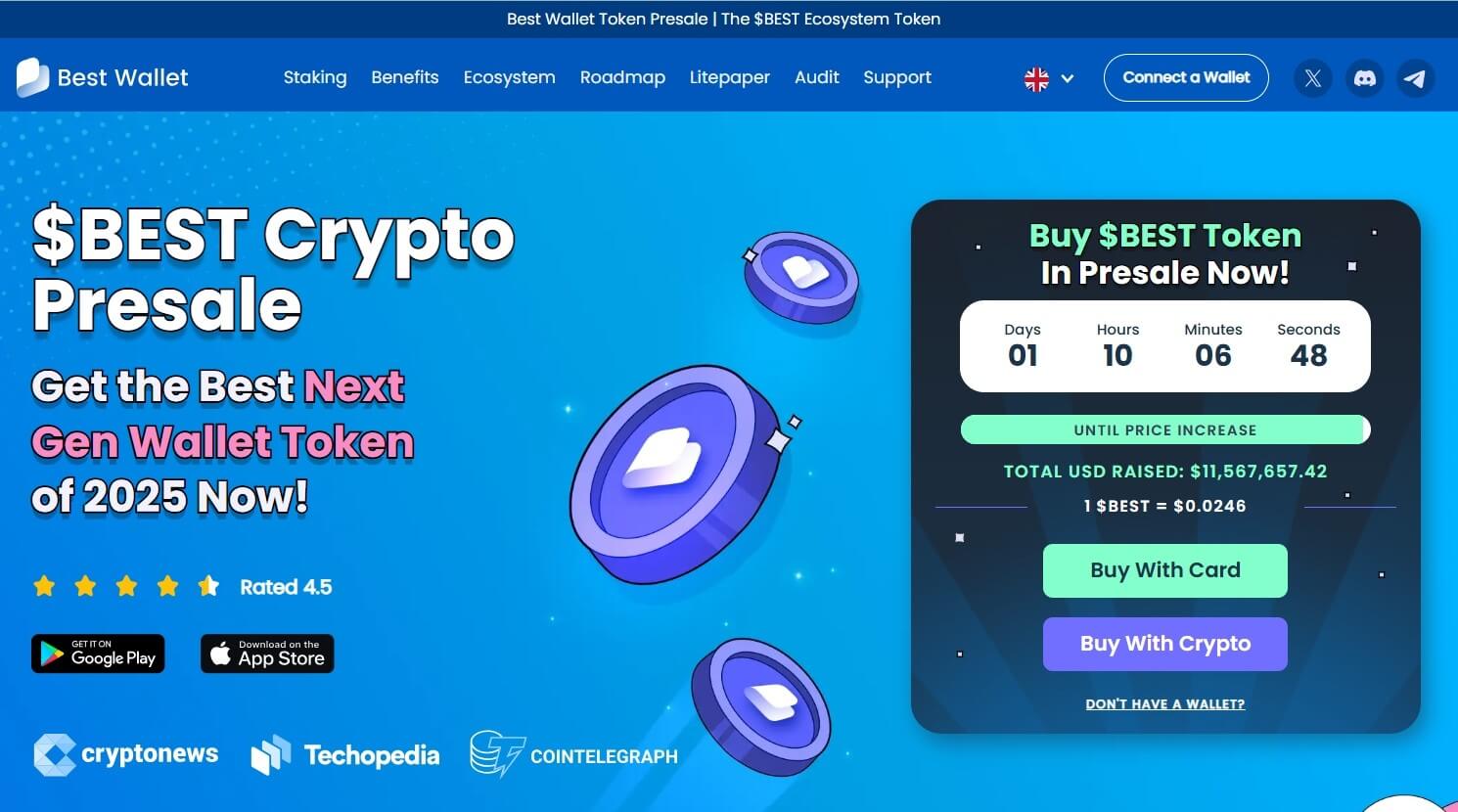 Best Wallet Token (BEST) – Comprehensive Web3 Wallet Solution