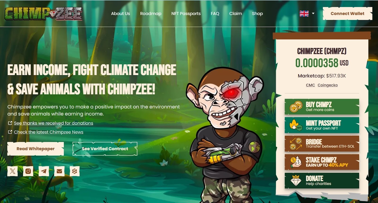 Chimpzee (CHMPZ): Climate Action with Passive Rewards